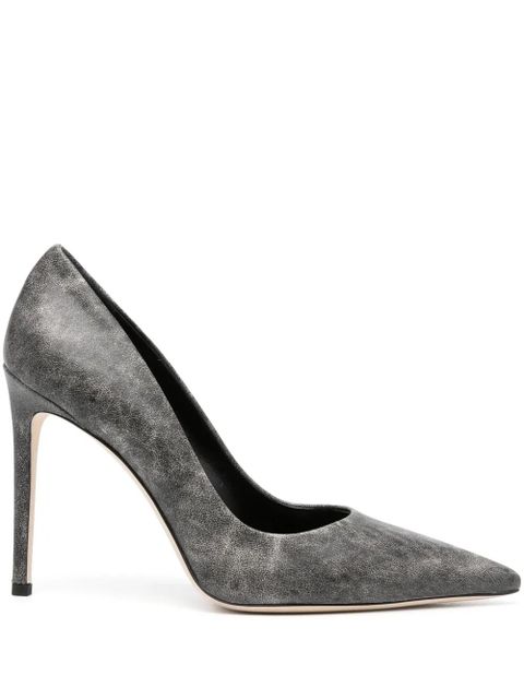 Paris Texas 105mm leather pumps - Grey - zdjęcie produktu nr 1
