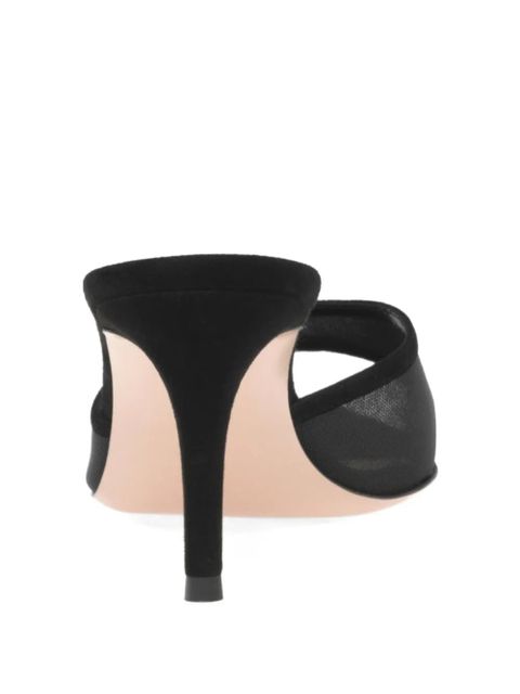 Gianvito Rossi 70mm Dorotea pointed-toe heeled mules - Black