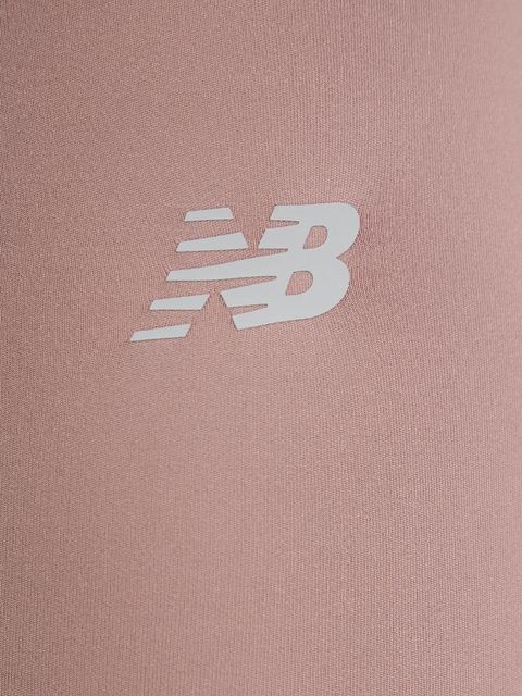 New Balance legginsy treningowe damskie kolor różowy z nadrukiem WP51126EAS