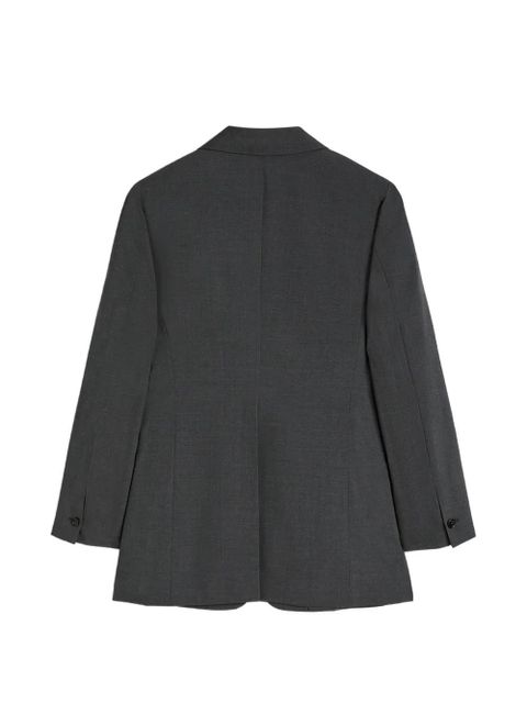 Jil Sander poplin wool blazer - Grey