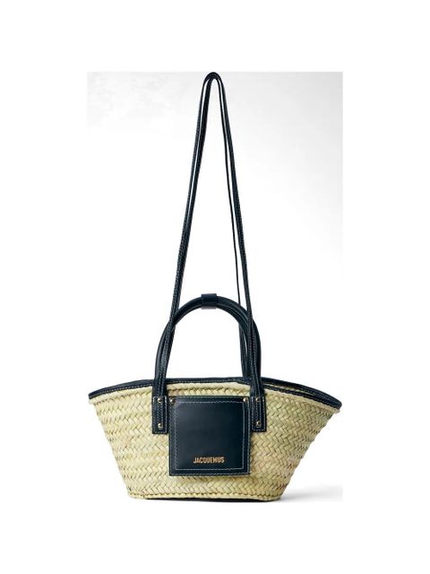 Jacquemus Le Petit Panier Soli interwoven tote bag - Neutrals - zdjęcie produktu nr 1