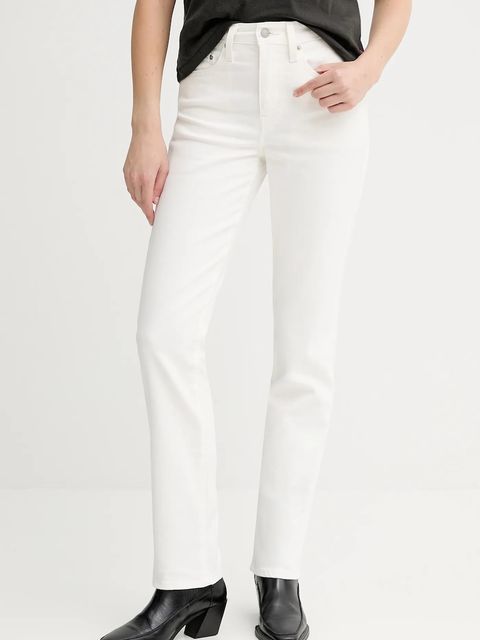 Levi's jeansy 724 HIGH RISE STRAIGHT damskie kolor beżowy 18883 - zdjęcie produktu nr 1