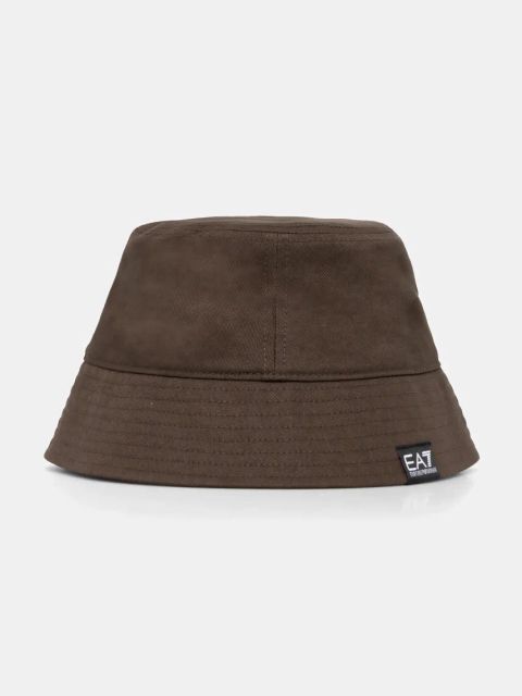 EA7 Emporio Armani kapelusz bawełniany kolor brązowy bawełniany AF11989.7X000048