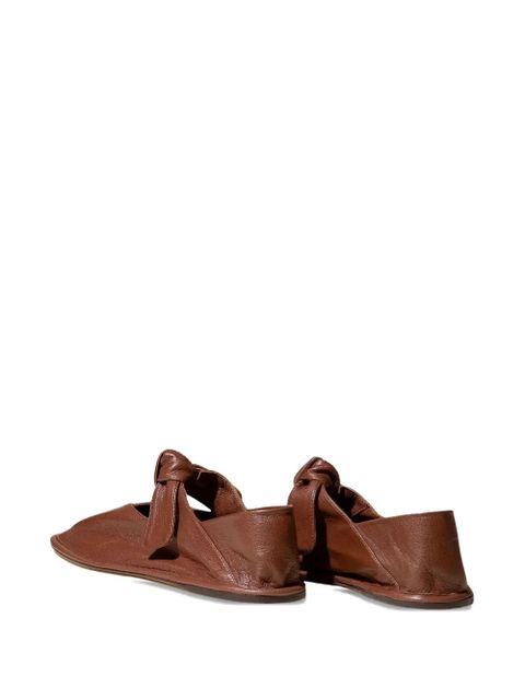 Hereu Llasada knot-detail ballet flats - Brown
