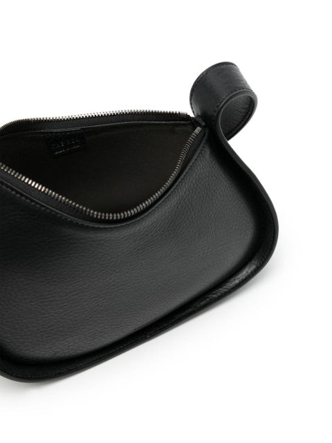 The Row Half Moon leather shoulder bag - Black