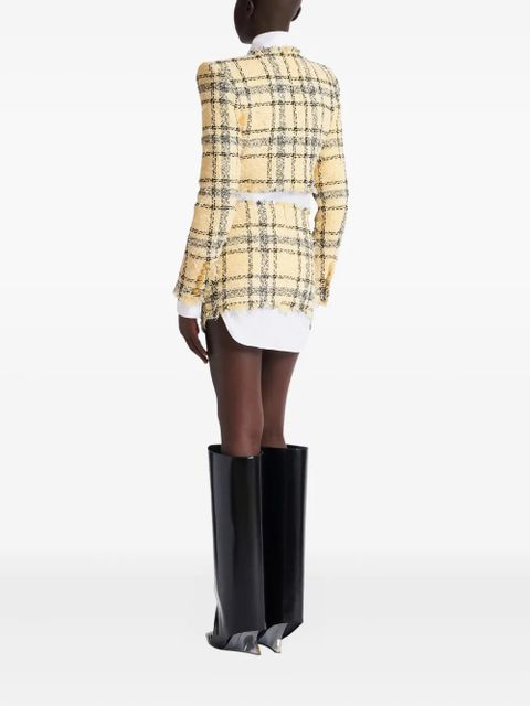 Balmain tweed buttoned skirt - Yellow