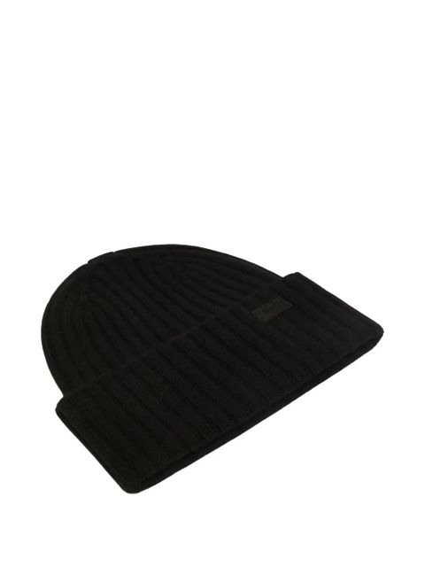 Weekend Max Mara ribbed wool beanie - Black
