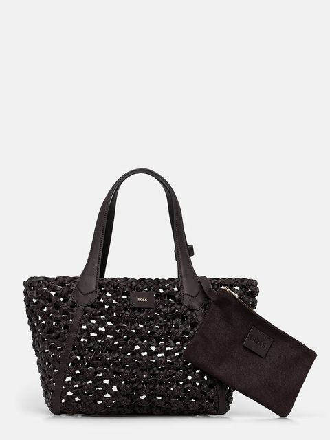 BOSS torebka shopper damska skórzana Lenah Tote W - zdjęcie produktu nr 1