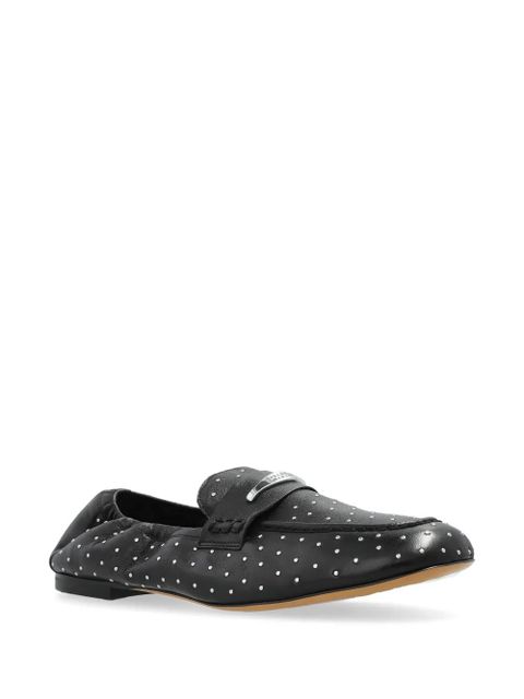 ISABEL MARANT studded leather loafers - Black - zdjęcie produktu nr 2