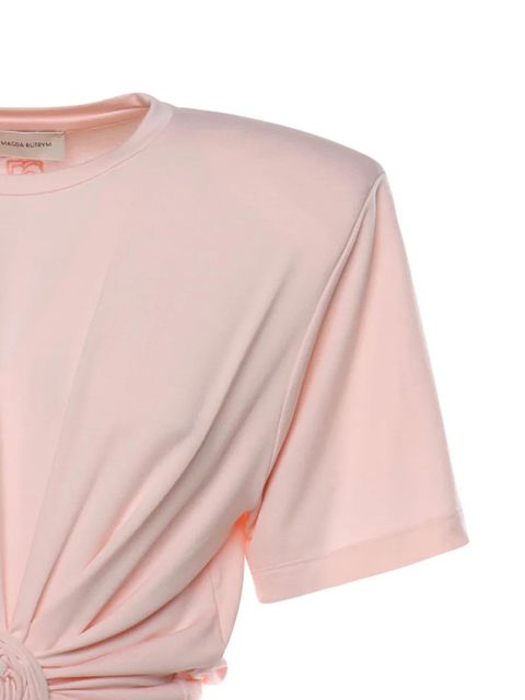Magda Butrym padded-shoulders T-shirt - Pink