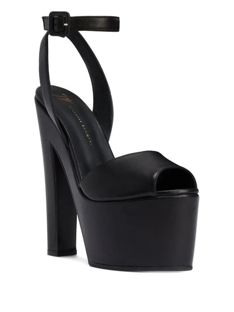 Giuseppe Zanotti Tarifa platform ankle-strap sandals - Black - zdjęcie produktu nr 2