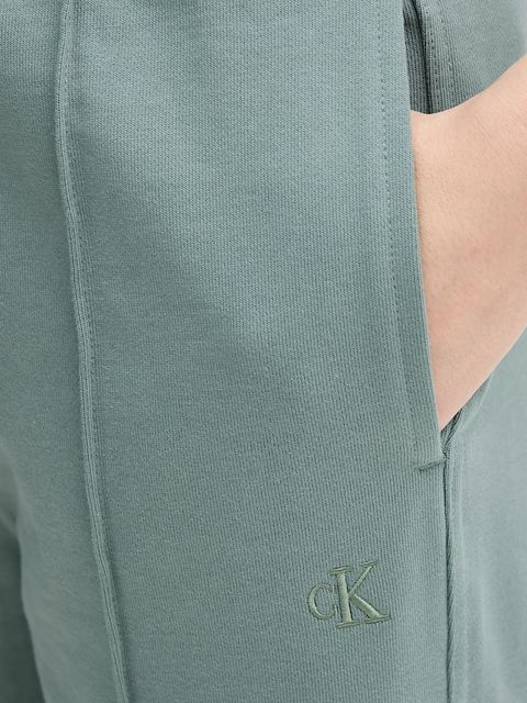 Calvin Klein Jeans spodnie dresowe damskie kolor turkusowy melanżowe LV047B240G