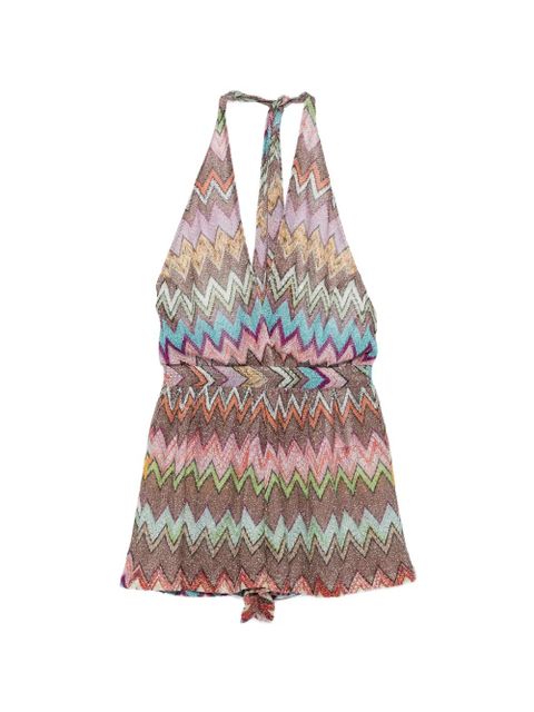Missoni chevron V-neck playsuit - Brown - zdjęcie produktu nr 1