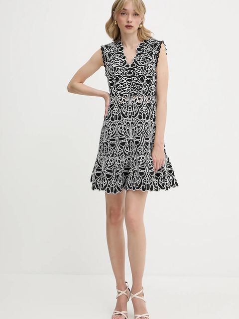 Morgan sukienka kolor czarny mini rozkloszowana RYLAC - zdjęcie produktu nr 2