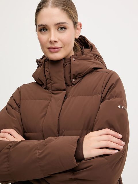 Columbia kurtka puchowa Amaze Puff kolor brązowy zimowa 2133714