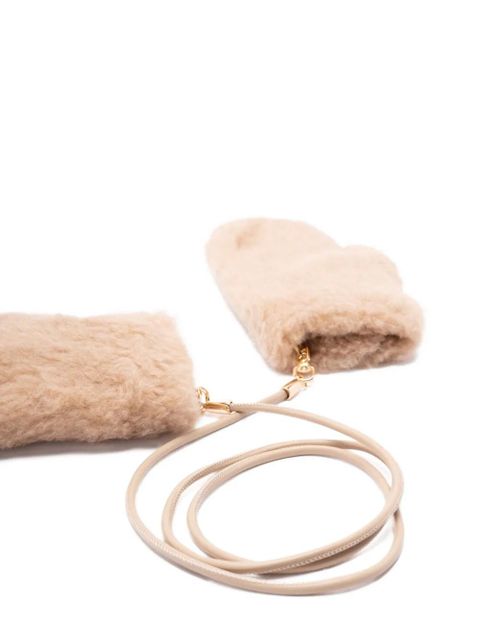 Max Mara strap-detail gloves - Neutrals