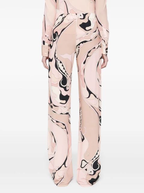 PUCCI Orchidee Mykonos trousers - Neutrals