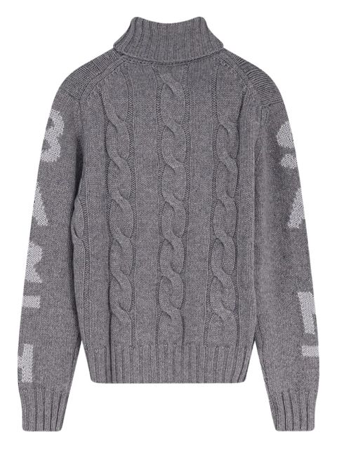 MC2 Saint Barth Adler cable-knit turtleneck sweater - Grey - zdjęcie produktu nr 2