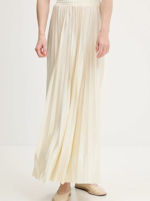 Answear.LAB spódnica kolor beżowy maxi rozkloszowana - zdjęcie produktu nr 1