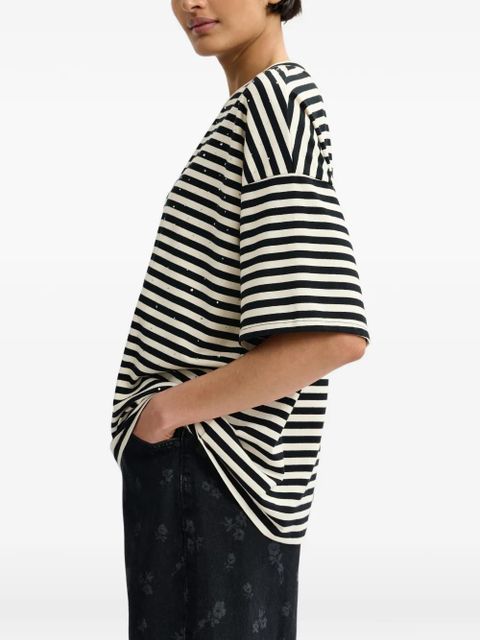 Essentiel Antwerp Joste striped T-shirt - Black