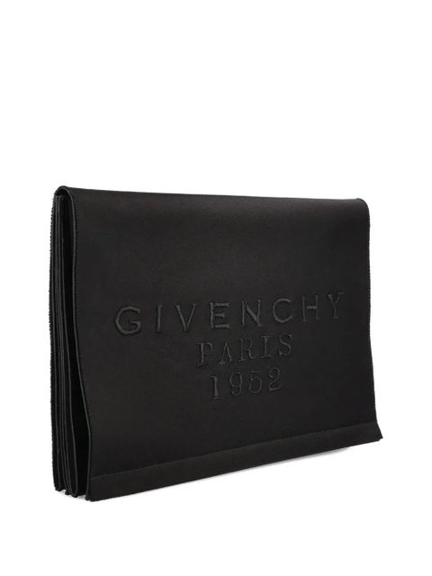 Givenchy Paris 1952 embroidered satin clutch - Black - zdjęcie produktu nr 1