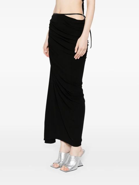Christopher Esber draped maxi skirt - Black