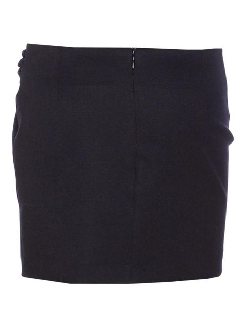 The Attico draped plaque-embellished skirt - Black - zdjęcie produktu nr 2