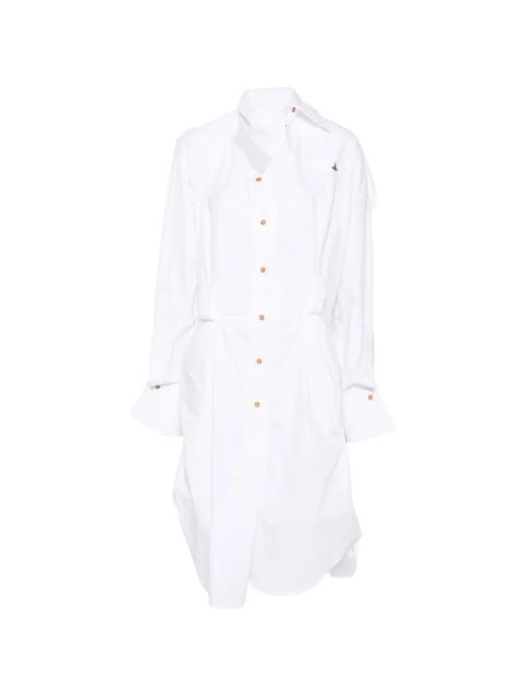 Vivienne Westwood Drunken button asymmetric mini dress - White - zdjęcie produktu nr 1