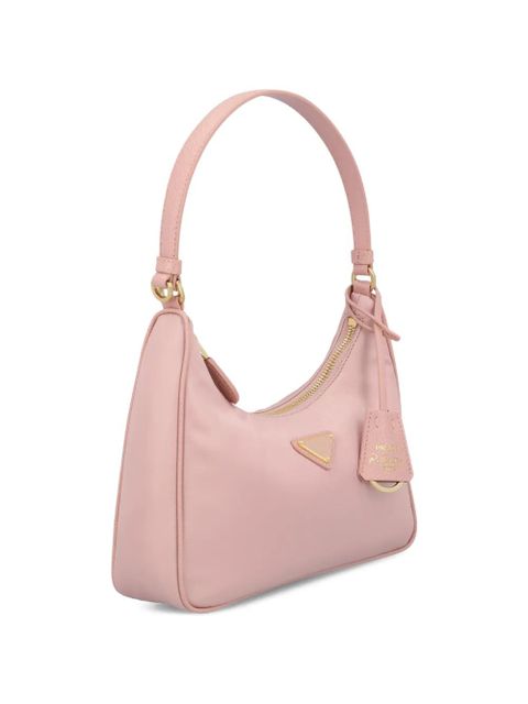 Prada triangle-logo shoulder bag - Pink - zdjęcie produktu nr 2