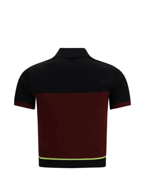 Casablanca stripe-detail polo shirt - Red - zdjęcie produktu nr 2