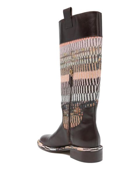 Missoni Clo panelled boots - Brown - zdjęcie produktu nr 2