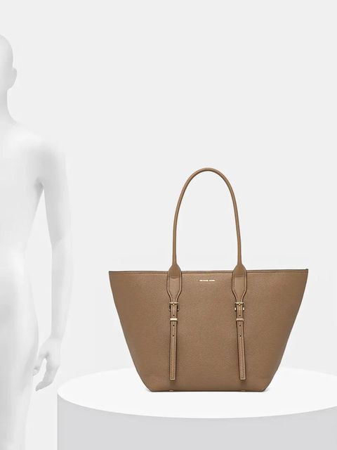 MICHAEL Michael Kors torebka skórzana kolor beżowy 30R5G9OT7L