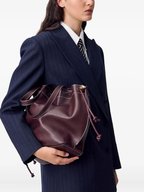 Claudie Pierlot Alban leather tote bag - Red - zdjęcie produktu nr 2