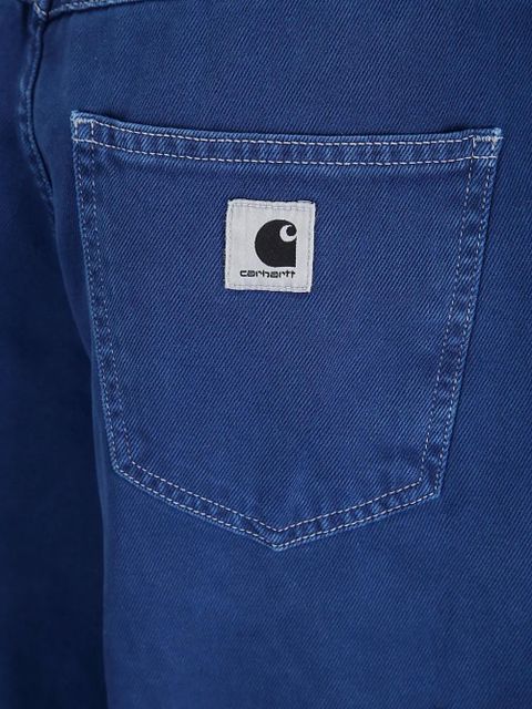 Carhartt WIP Brandon zip button cotton twill shorts - Blue
