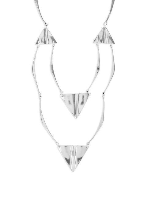 ISABEL MARANT triangle-pendant necklace - Silver