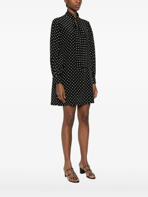 Valentino Garavani polka-dot mini dress - Black