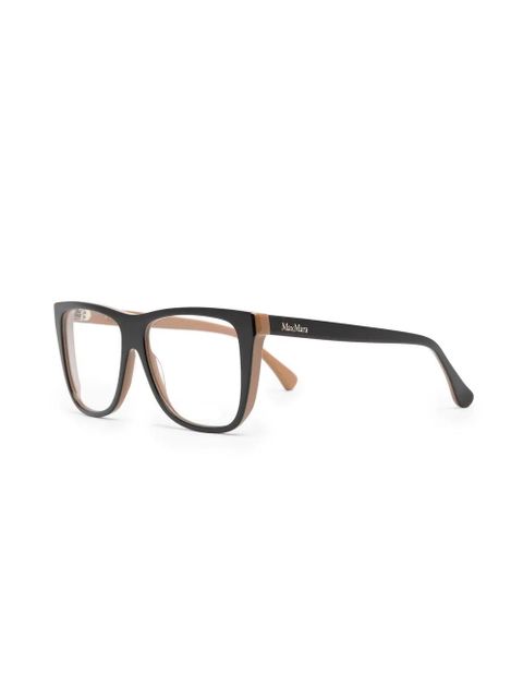 Max Mara Eyewear square-frame glasses - Brown - zdjęcie produktu nr 2