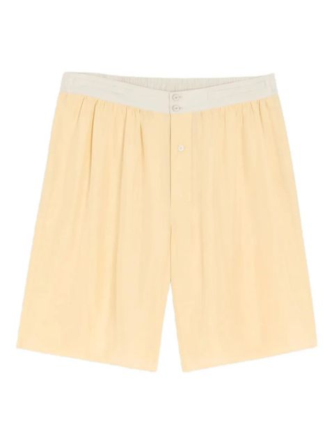 LEMAIRE button-front shorts - Yellow - zdjęcie produktu nr 1