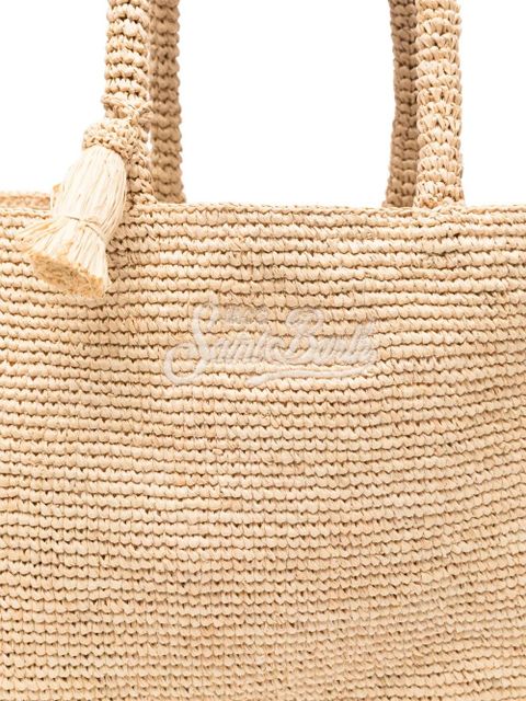 MC2 Saint Barth Vanity logo-embroidered tote-bag - Neutrals