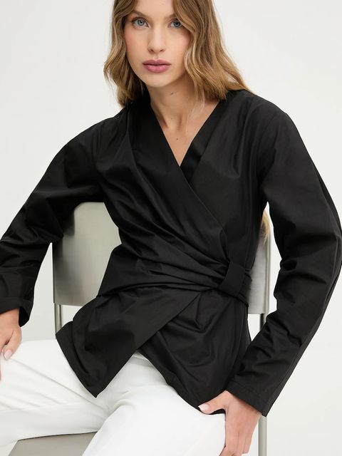 Answear.LAB koszula bawełniana damska kolor czarny regular - zdjęcie produktu nr 1