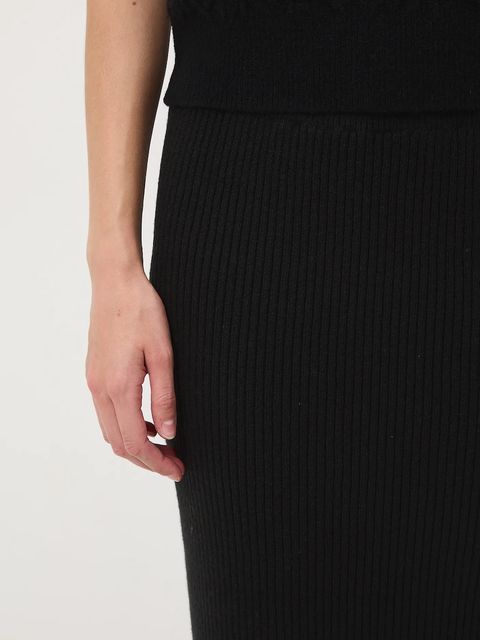 Medicine spódnica kolor czarny maxi prosta