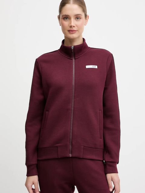 EA7 Emporio Armani dres damski kolor bordowy AF13151.7W000680 - zdjęcie produktu nr 2