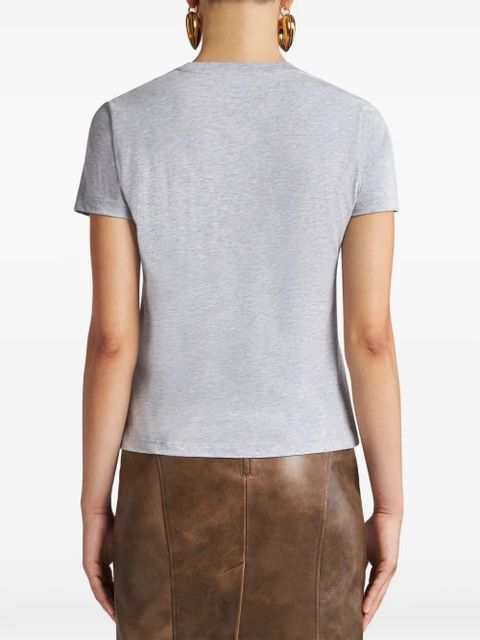 ETRO embroidered Pegaso t-shirt - Grey