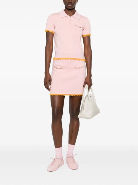 Casablanca logo-embellishment mini skirt - Pink - zdjęcie produktu nr 2