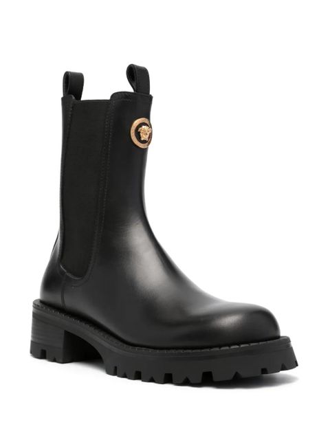 Versace Alia leather Chelsea boots - Black - zdjęcie produktu nr 2