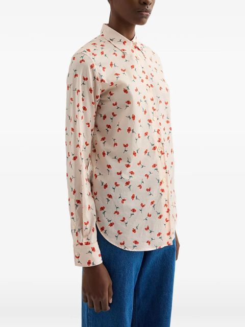 Jil Sander floral-printed cotton shirt - Neutrals - zdjęcie produktu nr 2
