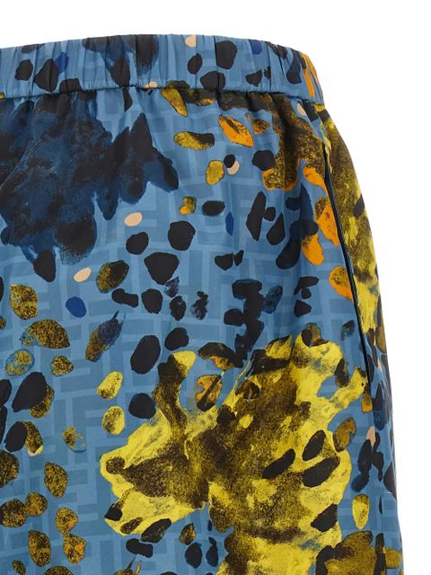 FENDI Falena print shorts - Blue