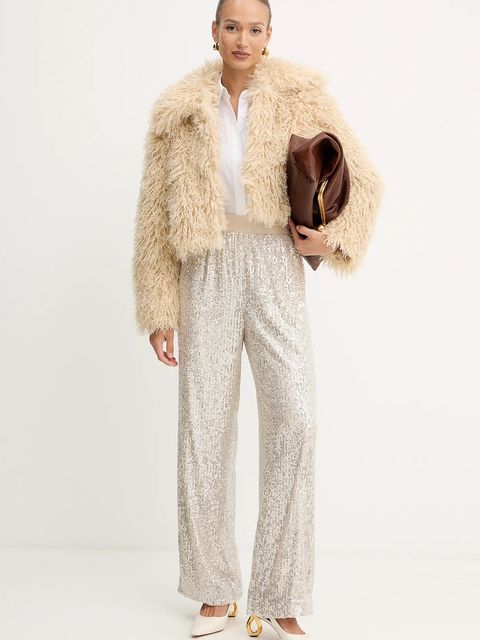 BOSS Orange płaszcz kolor beżowy 50547960