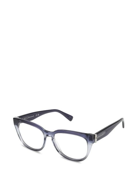 Longchamp oval frame glasses - Blue