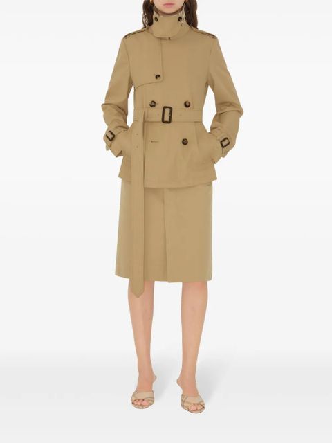 Burberry cotton-blend trench coat - Neutrals